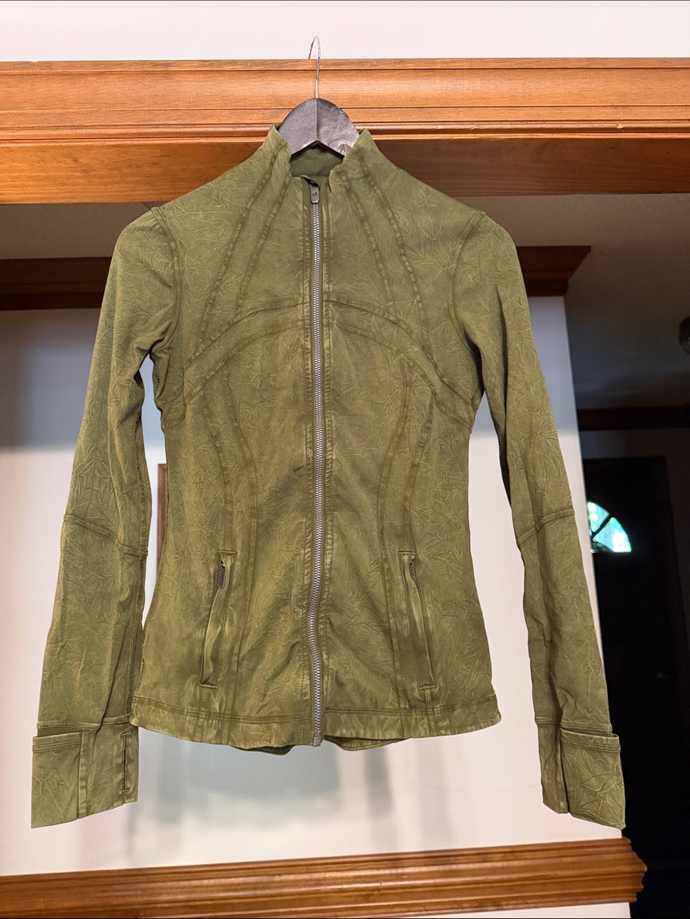 lululemon athletica Olive Green Full-Zip Sculpt Jacket
